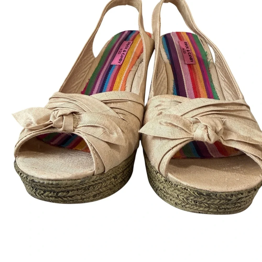 Rock Candy Platform Wedge Sandals Size 9 Boho Coastal Festival Summer‎